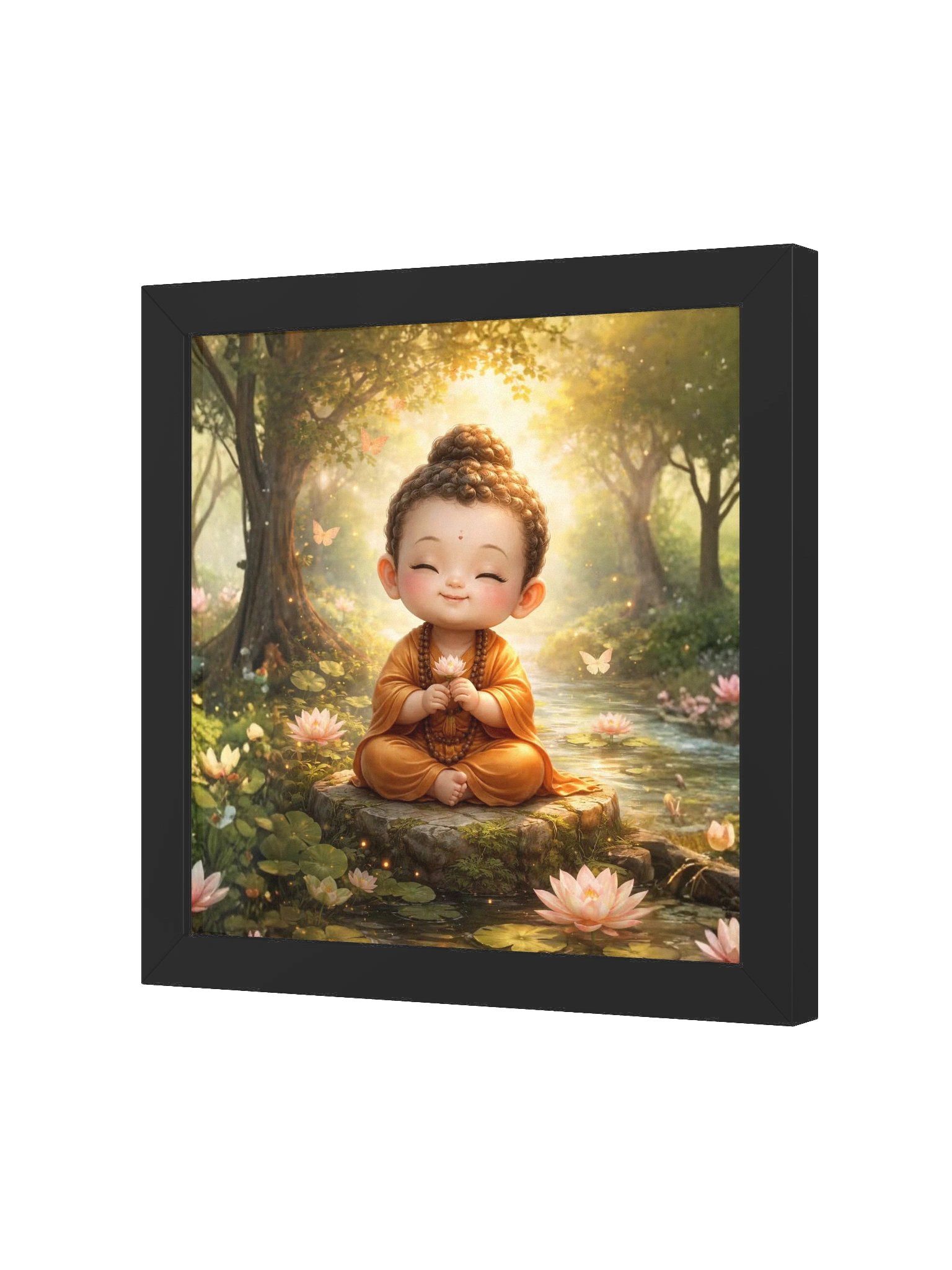 Little Buddha Lotus Meditation Art Print product image (18)