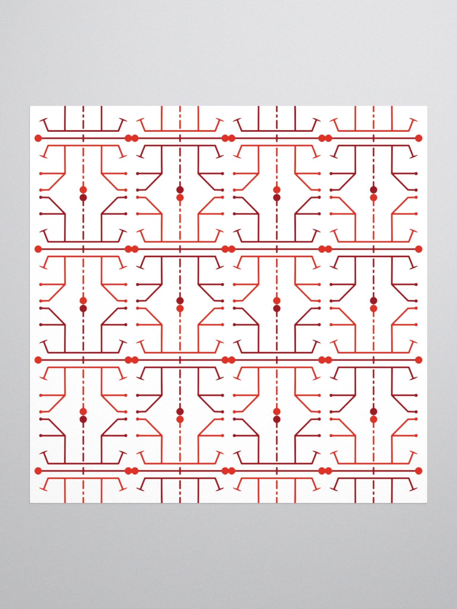 Hieroglyph Abstract Pattern Sticker product image (2)
