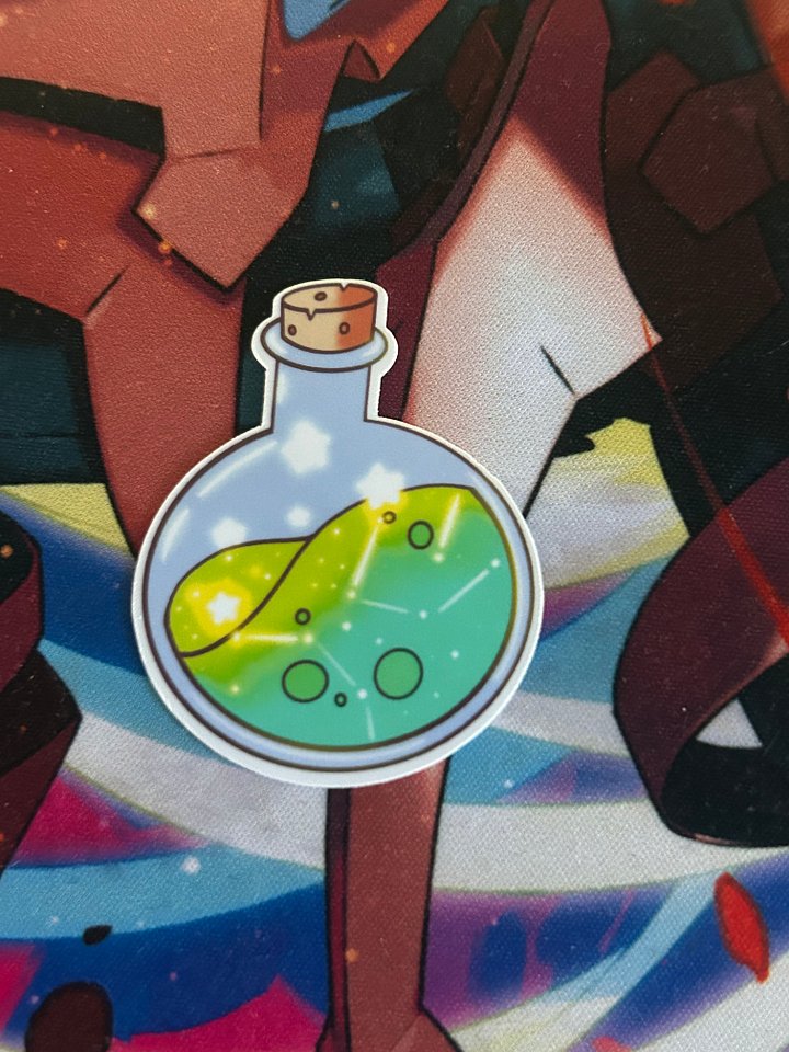 Glossy Green Apple Potion Sticker product image (1)