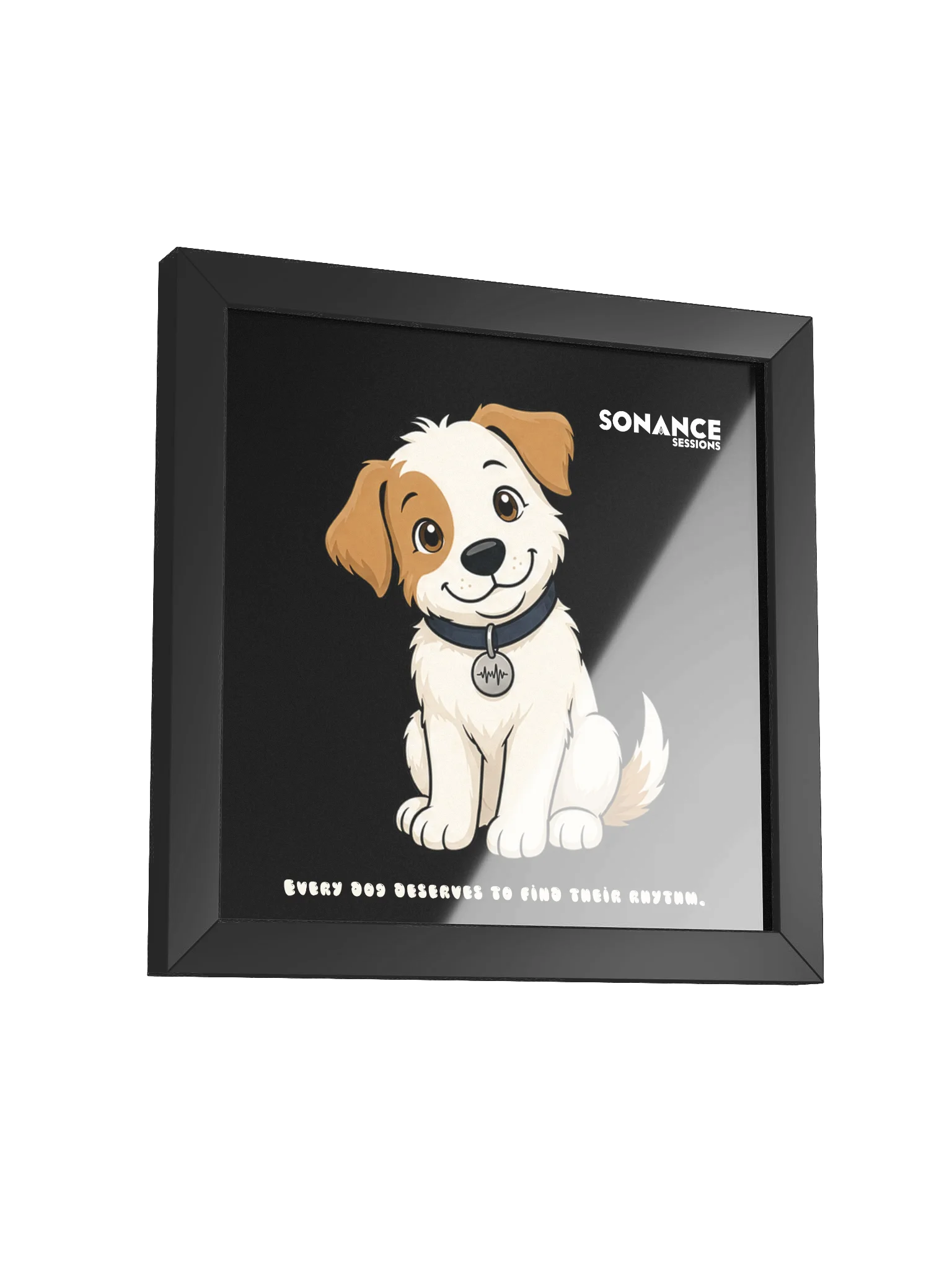 Sonance Dog Framed Matte Poster (Sit) product image (3)