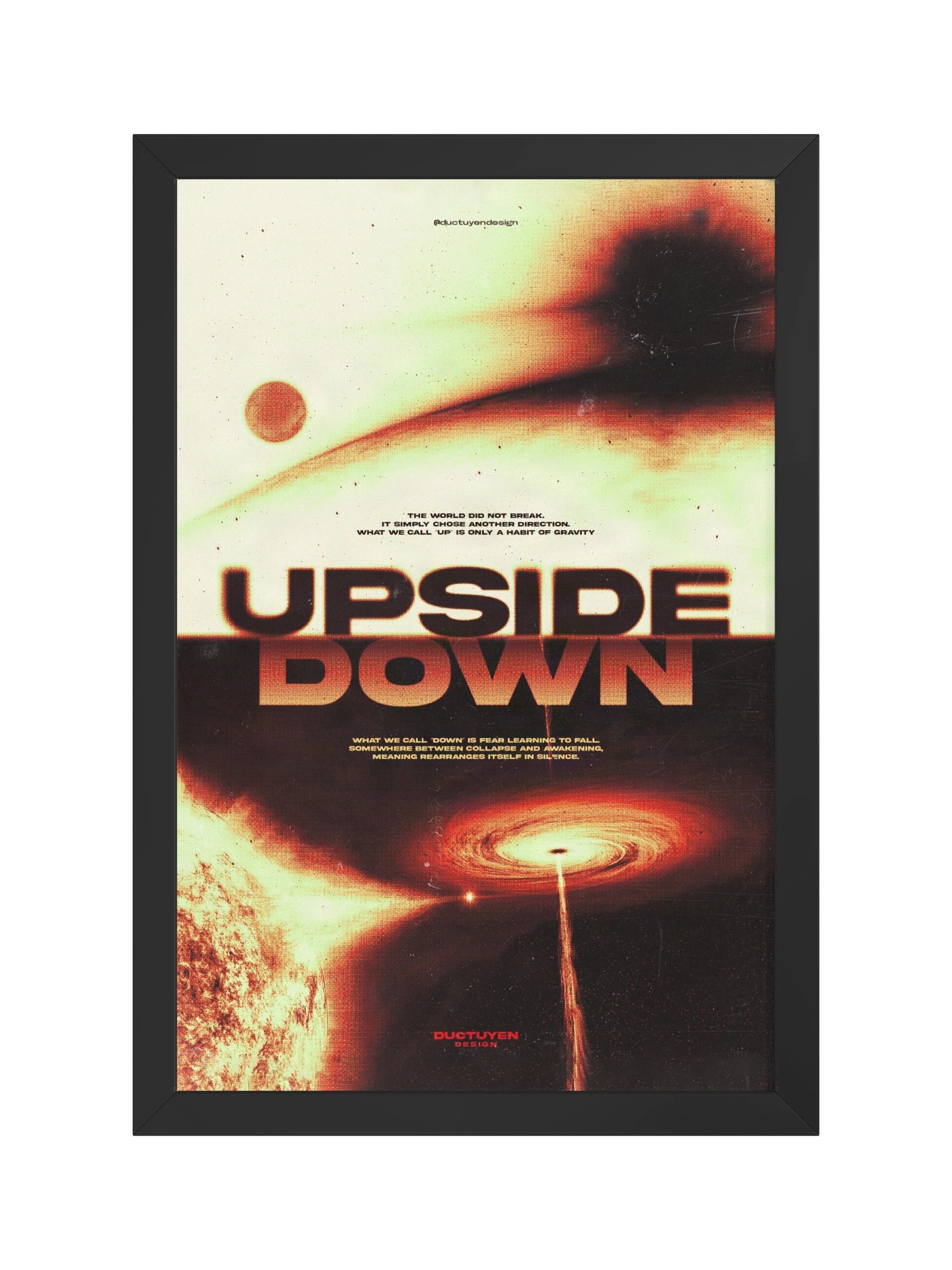 "UPSIDE DOWN" Framed Poster product image (3)
