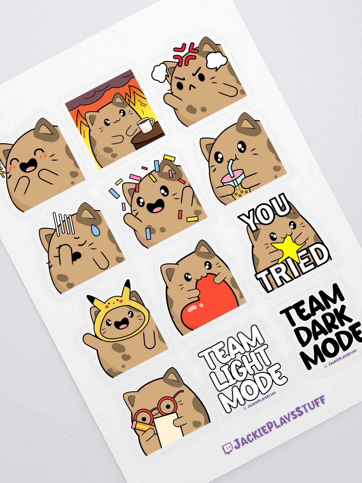 Emote Sticker Sheet product image (1)