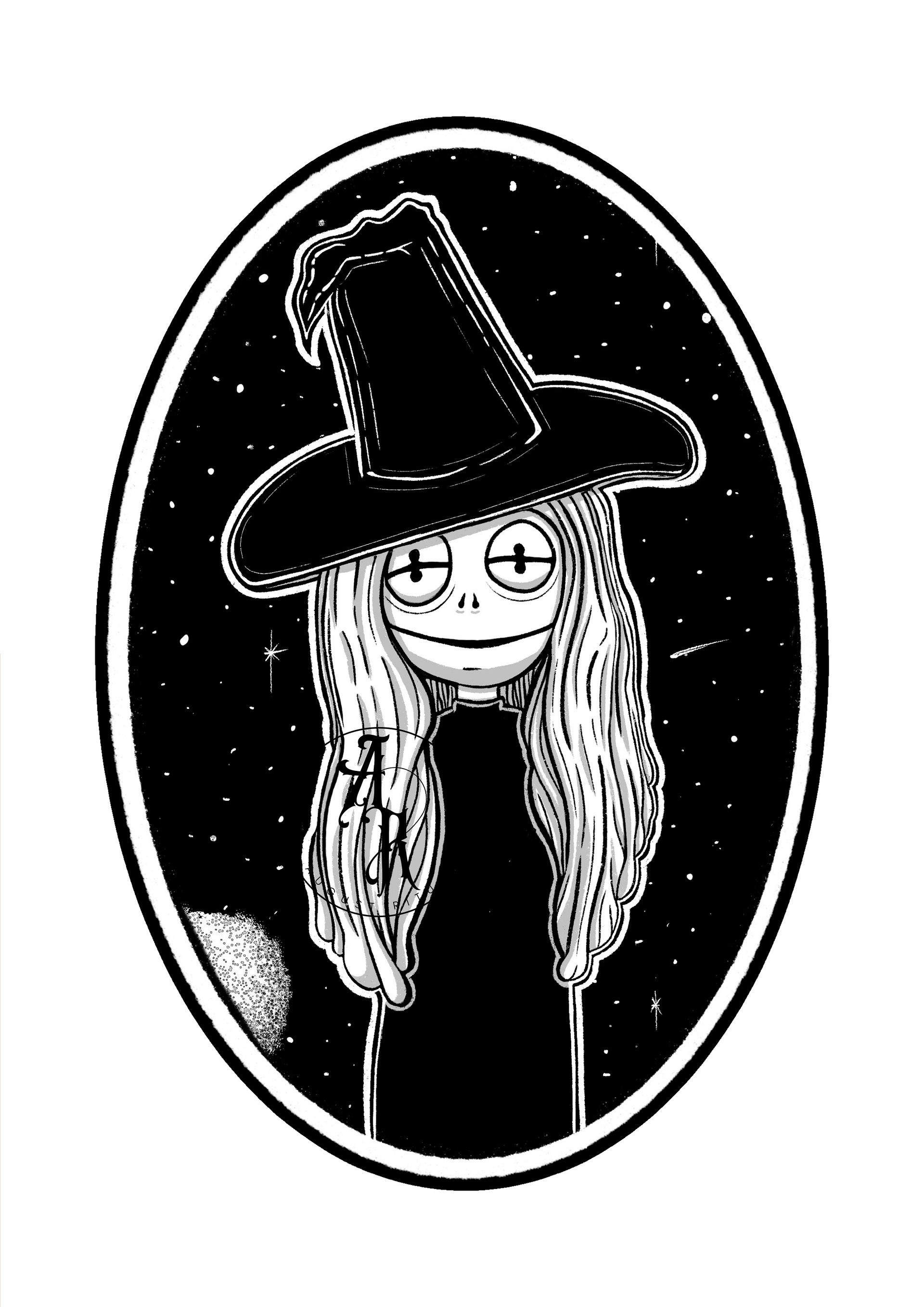 Frog Witch A6 Fine Art Print product image (2)
