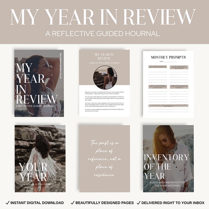 My Year in Review – A Reflective Guided Journal Workbook product image (2)