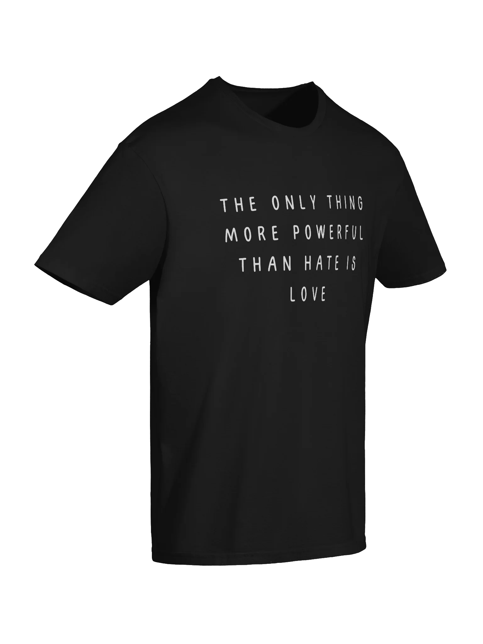 The only thing more powerful than hate is love Soft-style Tee product image (56)
