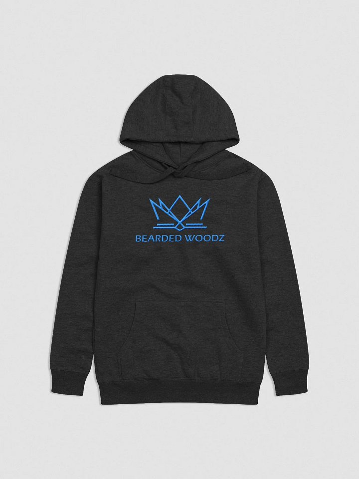 Women's Bearded Woodz Hoodie (Aqua/Teal Embroidery) product image (1)