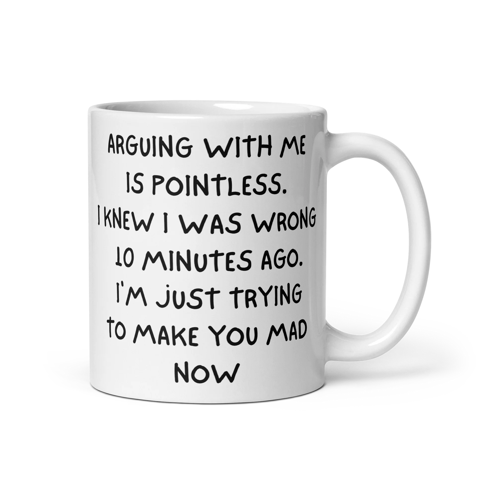 Funny Sarcastic Mug, Arguing With Me Is Pointless, Gift for Coworker, Humorous Coffee Cup product image (1)
