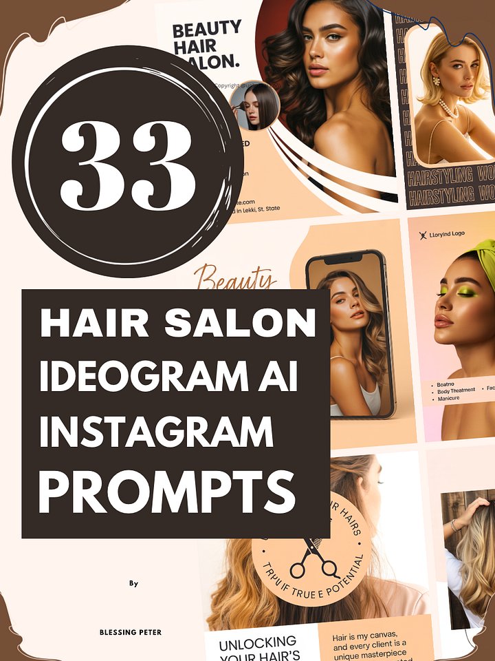 33 Hair Salon Ideogram AI Instagram Prompts product image (1)