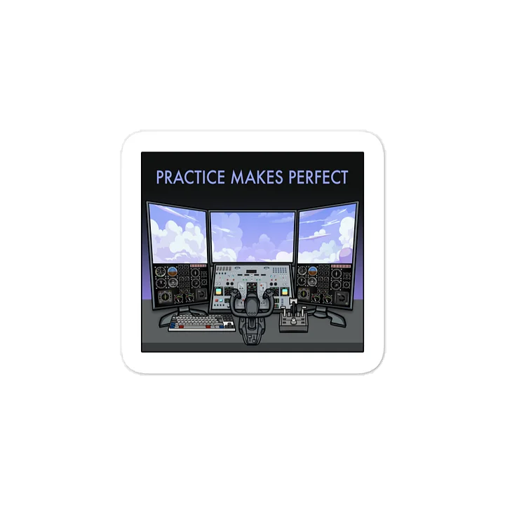 Practice Makes Perfect Sticker product image (2)