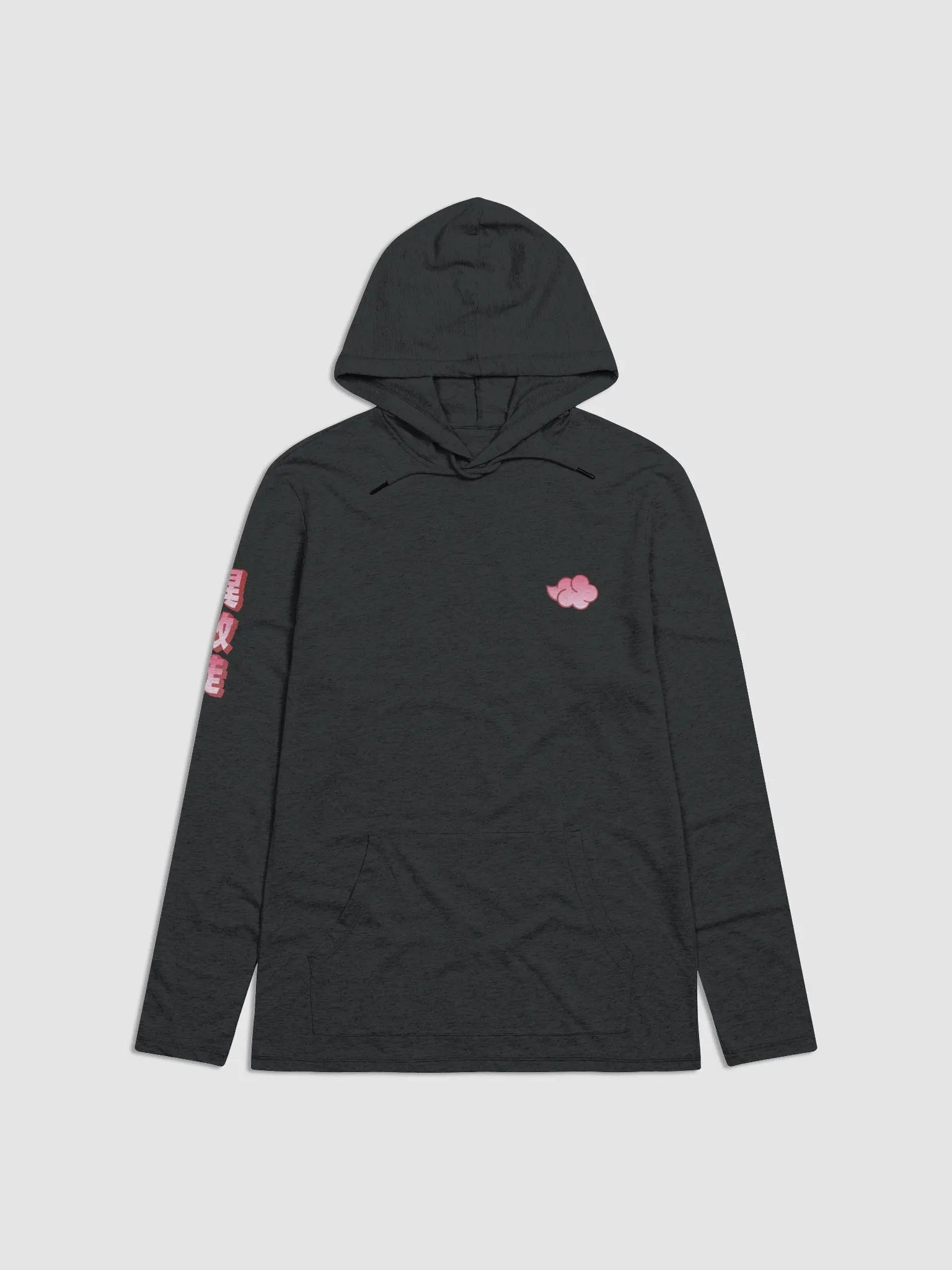 Lightweight Long Sleeve Shirt w/Hood - Nihon Heathens - Pale Red product image (1)