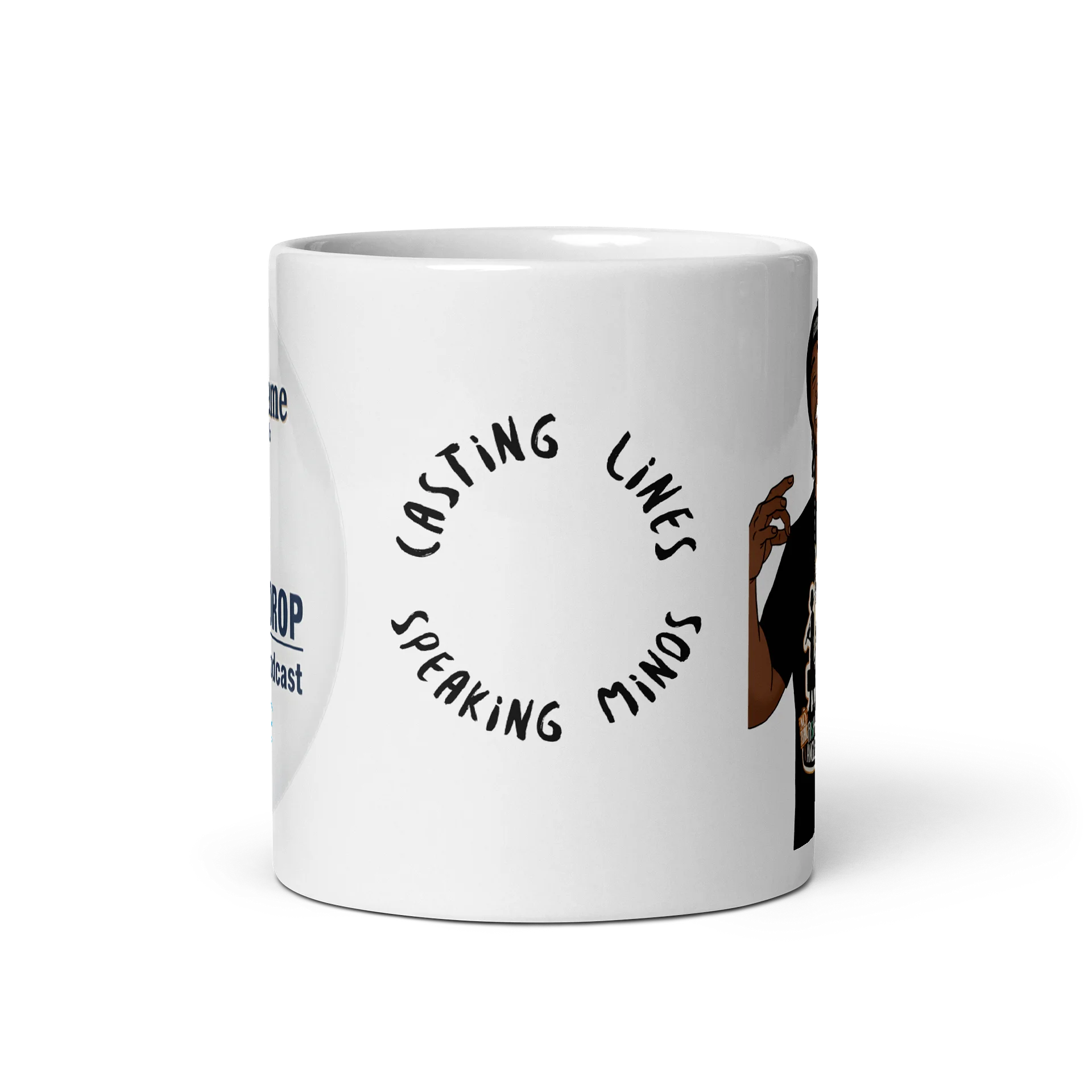 The Line Drop Podcast ceramic mug product image (2)