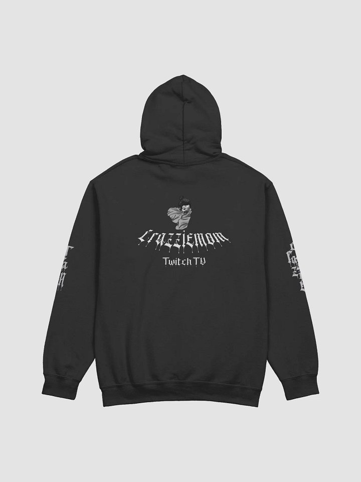 Crazzie Train Hoodie Dark Edition (B&W with white border) product image (21)