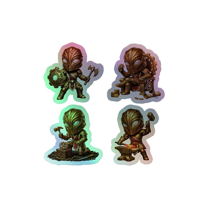 Knights Holographic Sticker Set product image (2)