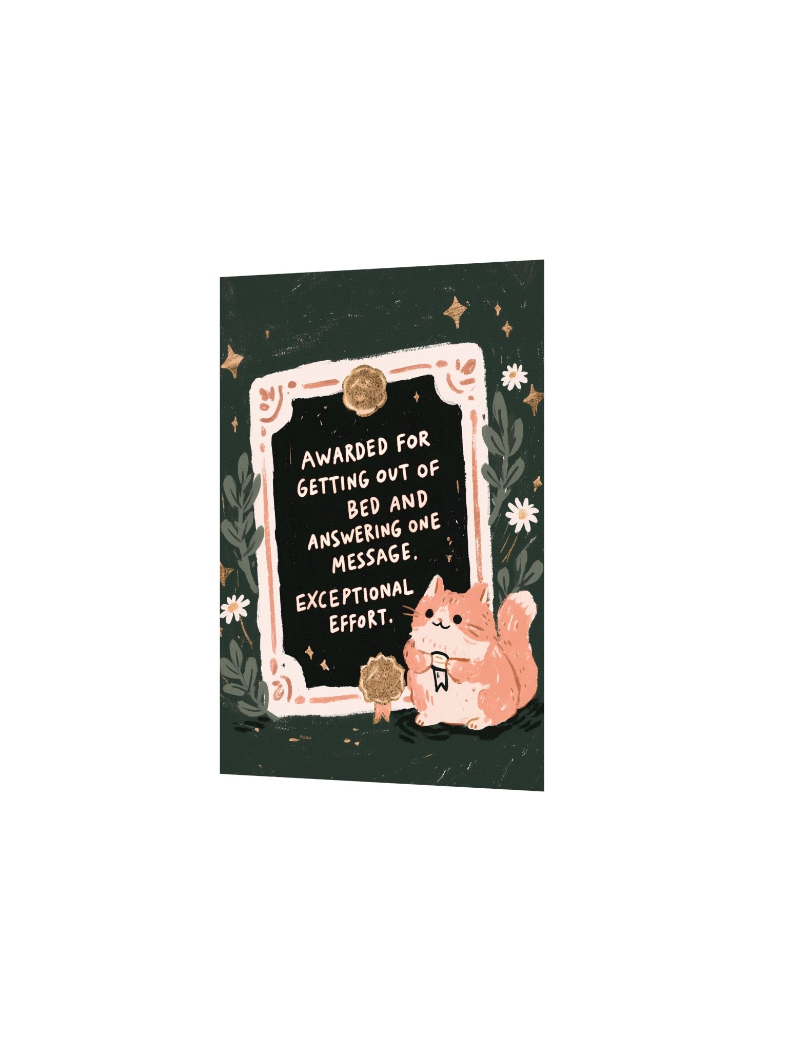 Exceptional Effort Cat Award Poster product image (10)