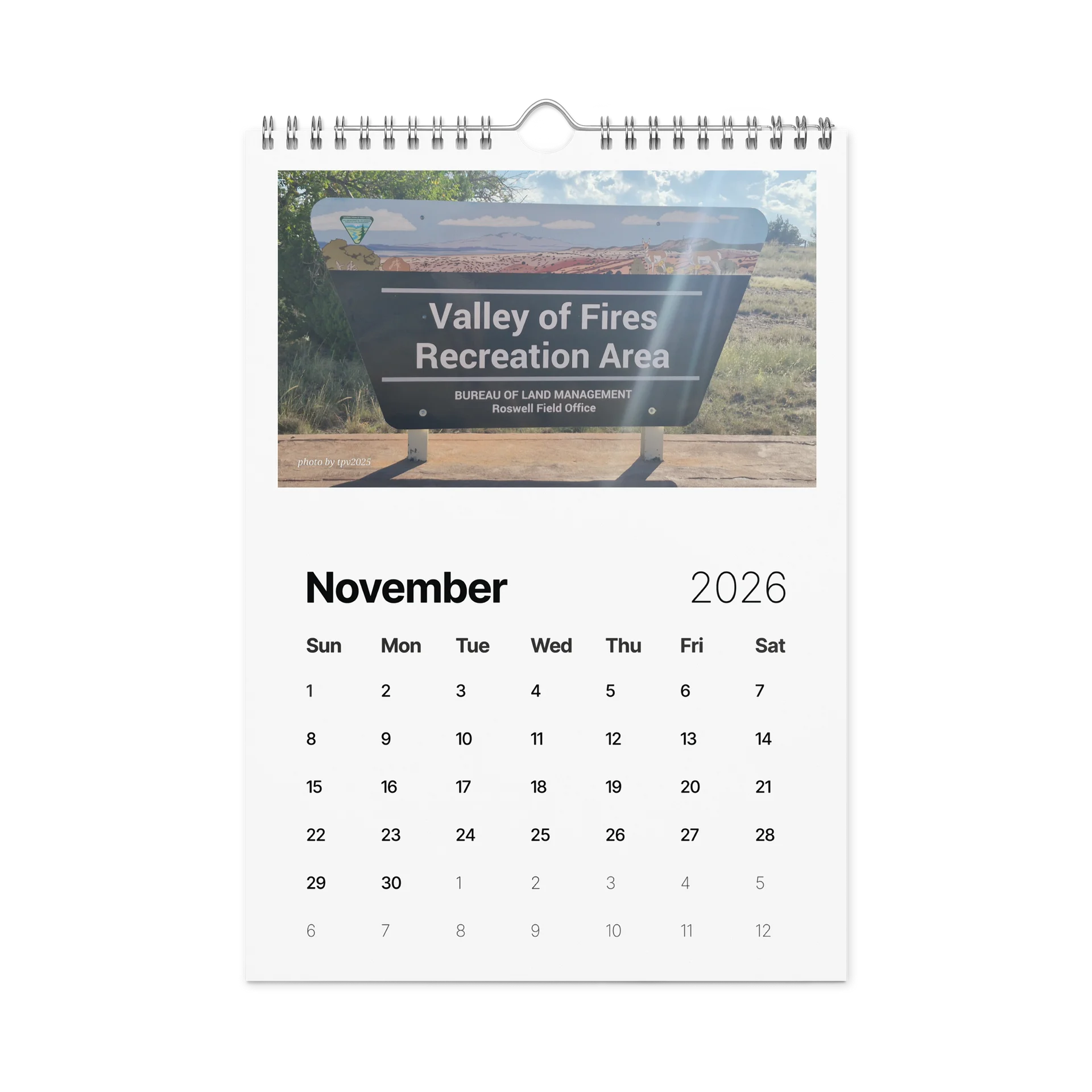 Valley of Fires Wall calendar product image (11)