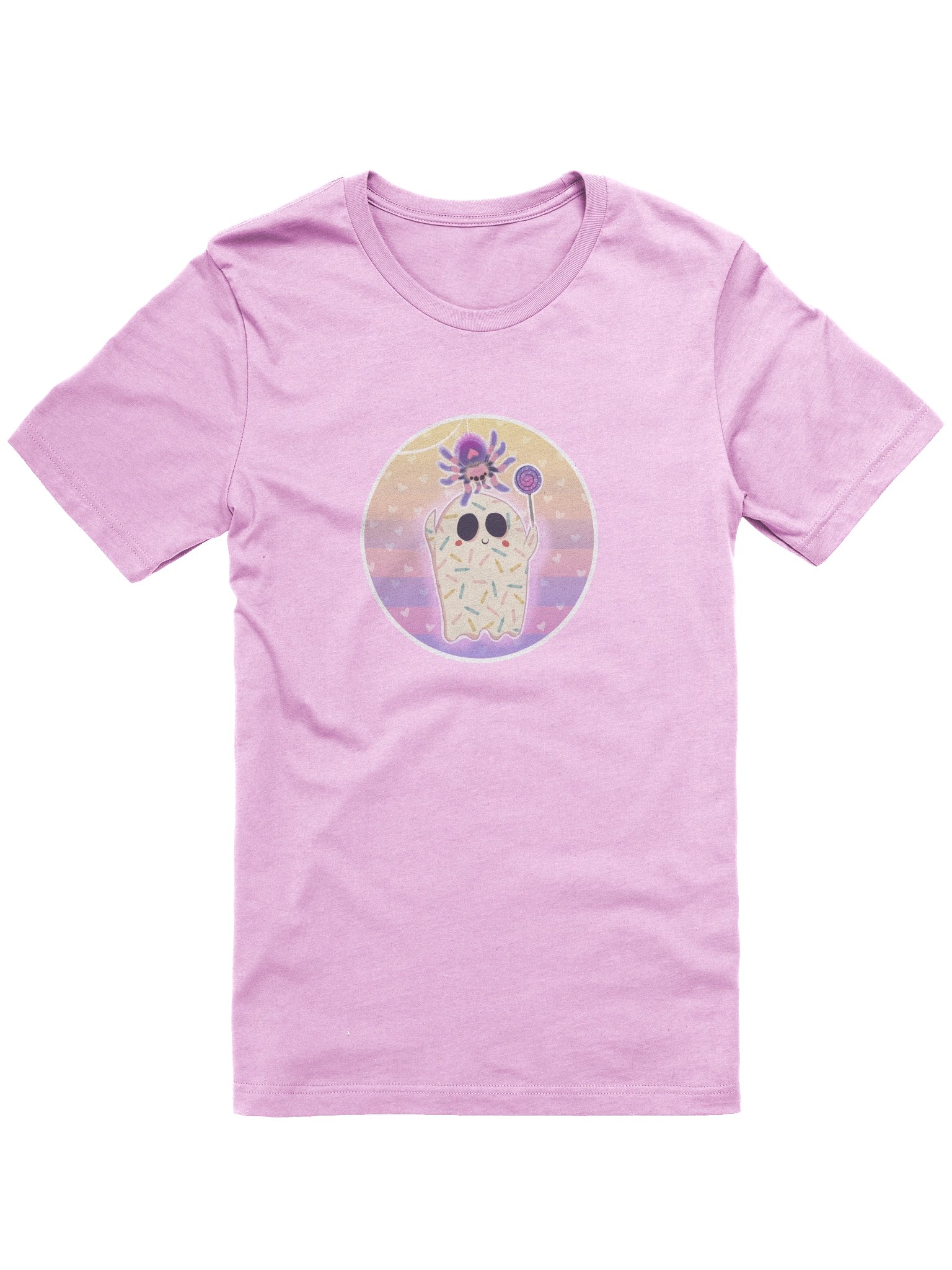 Pastel Little Ghost & Pet Spider - T-Shirt product image (1)