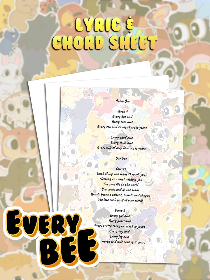 Every Bee Lyrics & Chord Sheets product image (1)