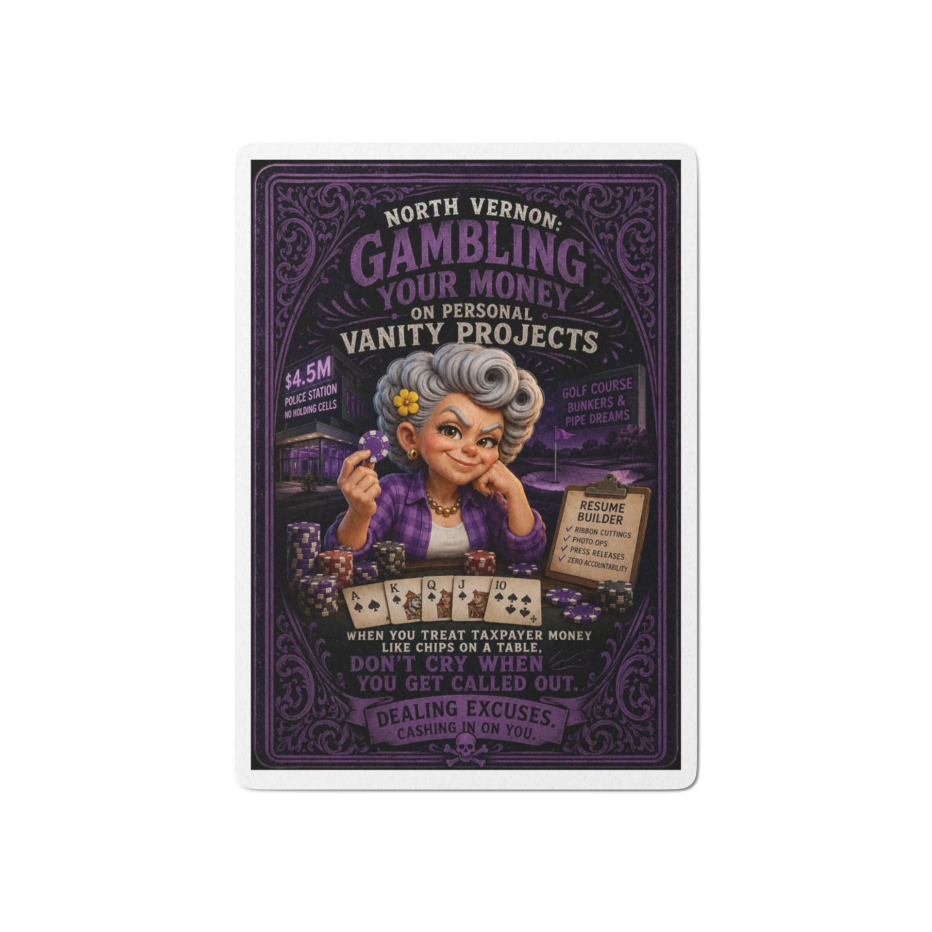 The House Always Wins: North Vernon Vanity Poker Deck product image (1)