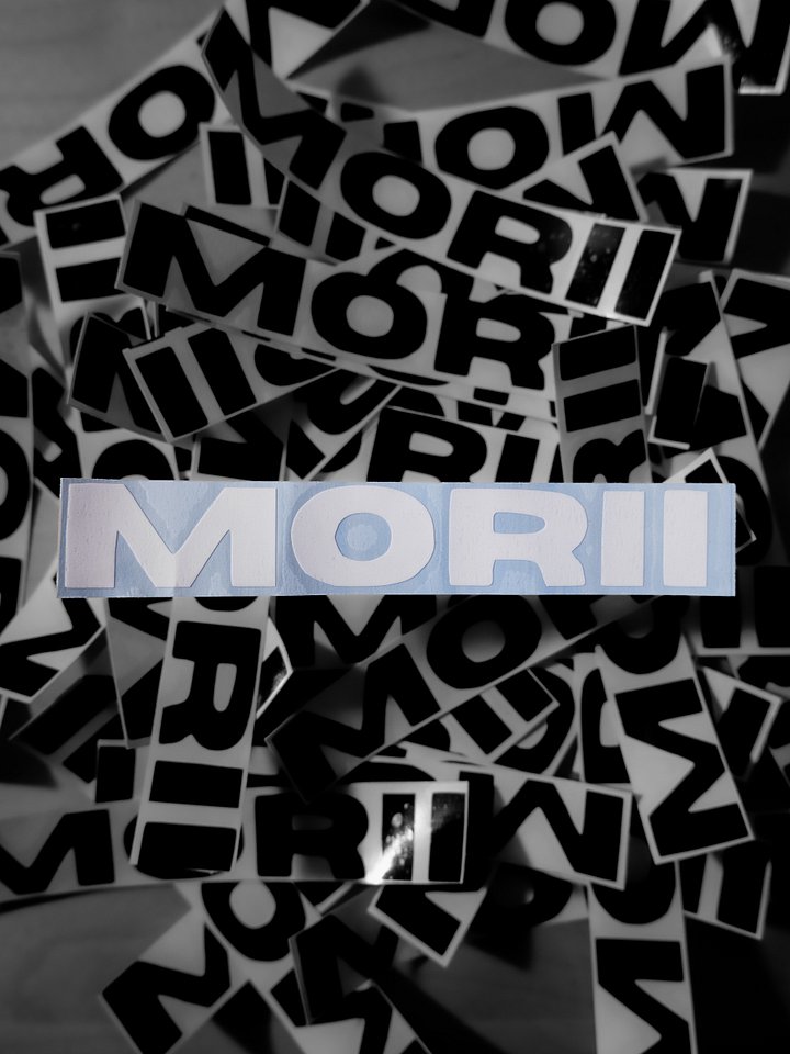 "MORII" Sticker (White) product image (1)