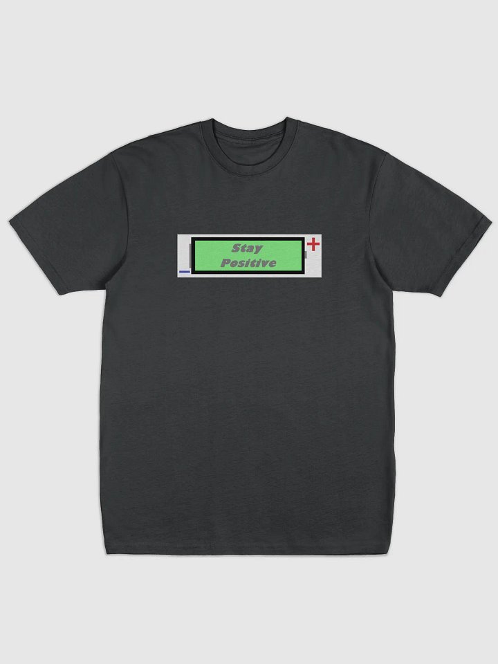 Stay positive battery shirt product image (1)