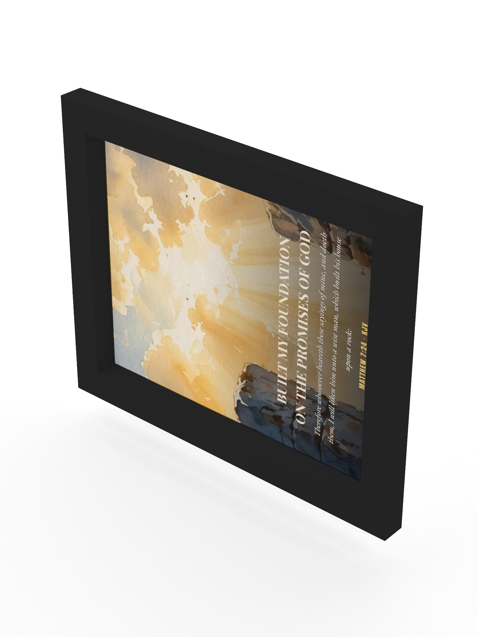 Built on the Promises — Matthew 7:24 Wall Art product image (8)