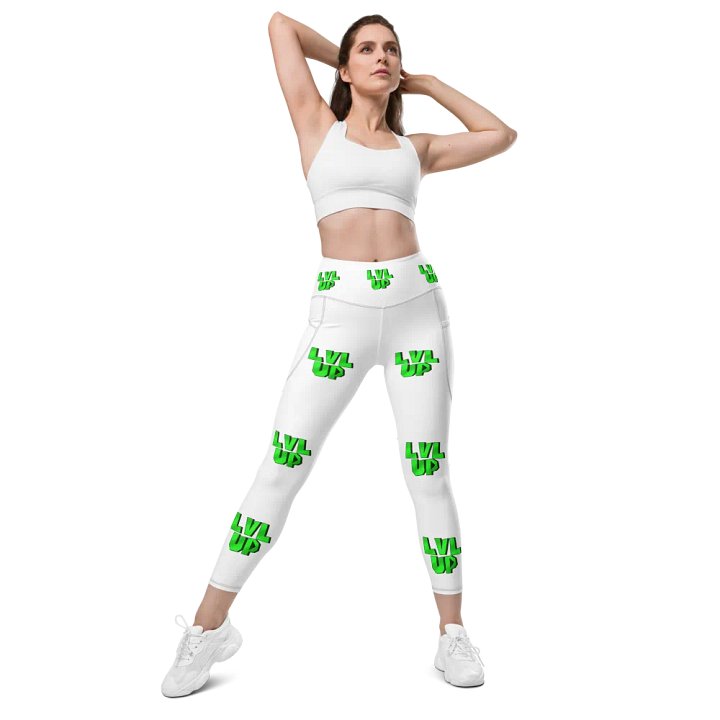 LVL UP White Yoga Pants product image (2)
