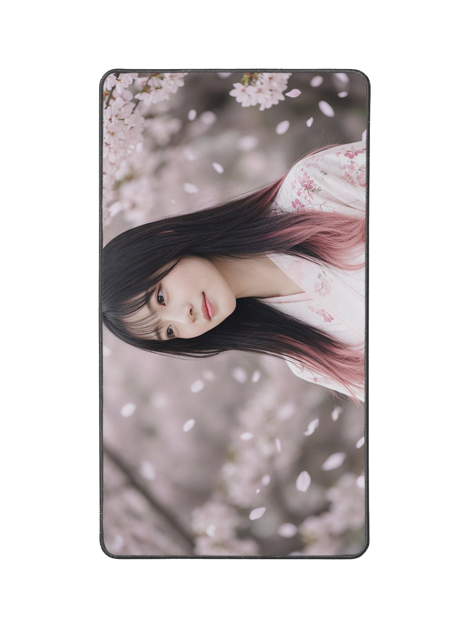 Sakura Blossom Japanese Garden Desk Mat 12" x 22" | Aesthetic Floral Mouse Pad product image (1)