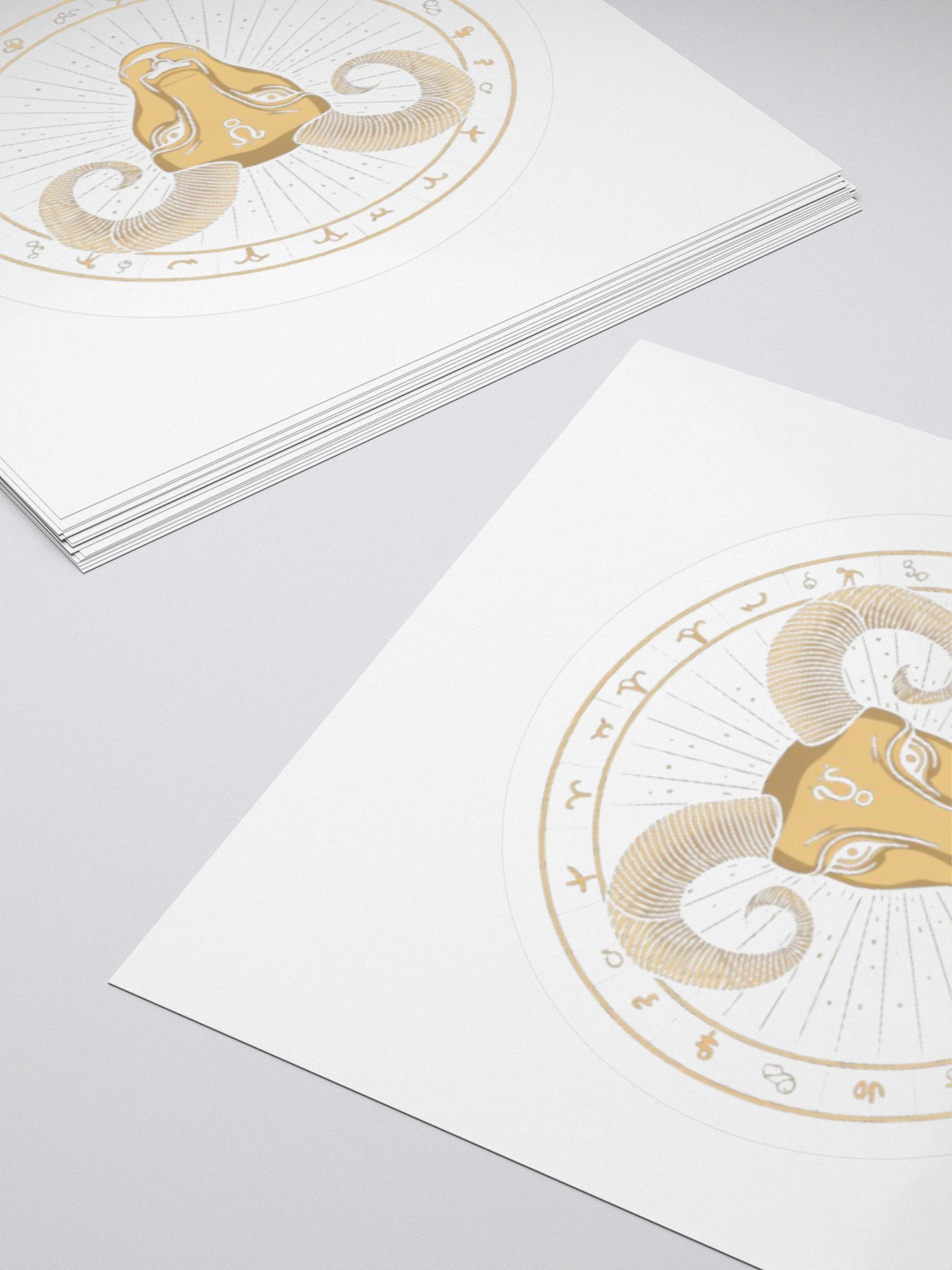 Aries Zodiac Kisscut Sticker product image (12)