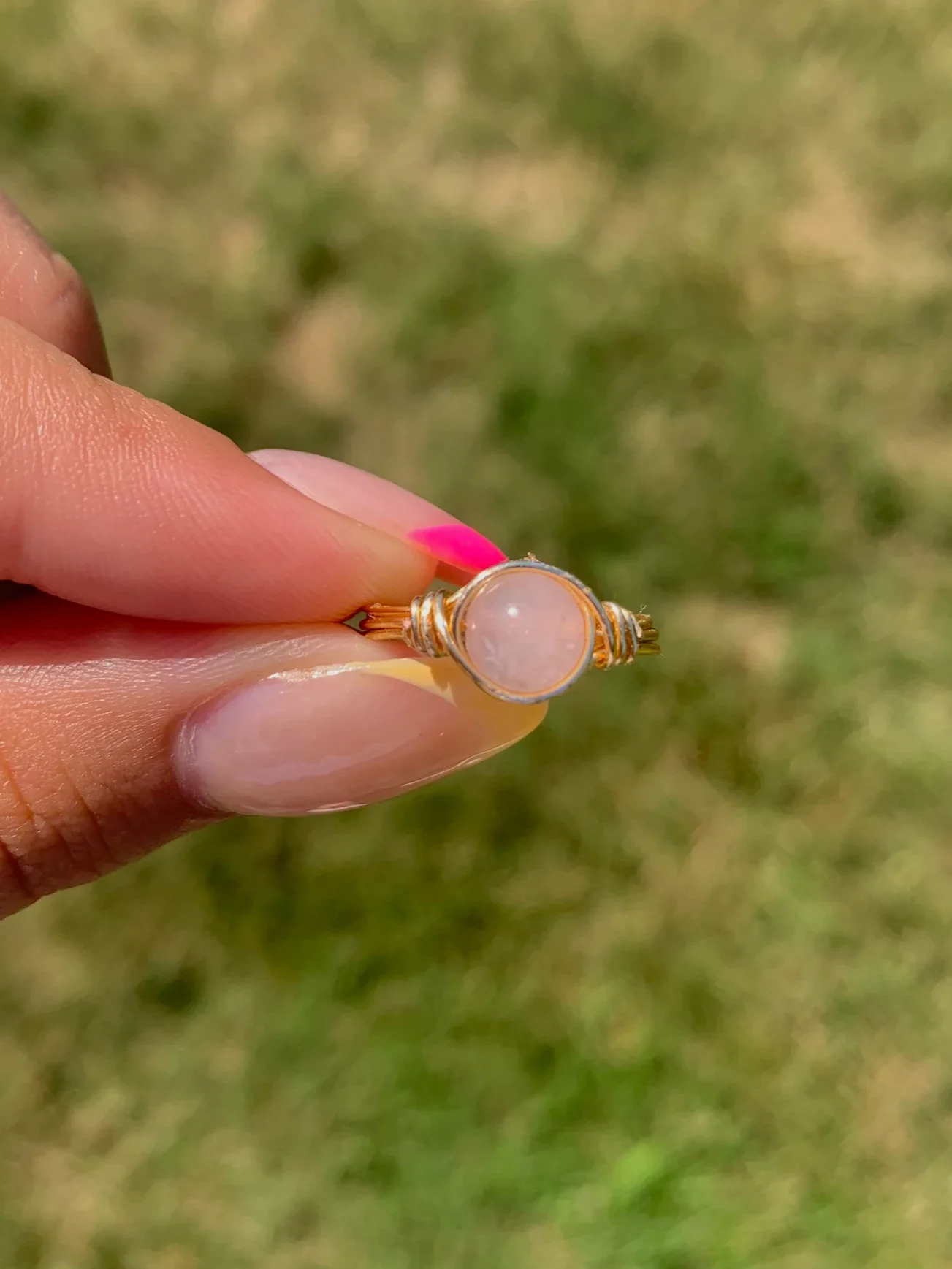 Wire Wrapped Rose Quartz Ring *Pre-Order* product image (2)