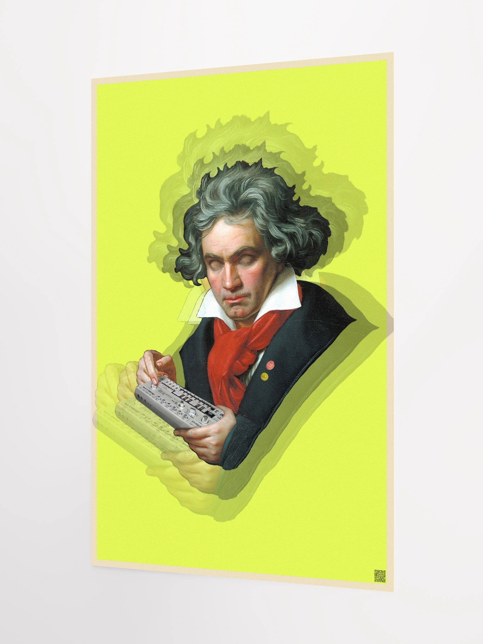 Roland van Beethoven by Frank Fonik (tb-3-0-3 Tribute), Techno EDM Matte Paper Poster product image (1)