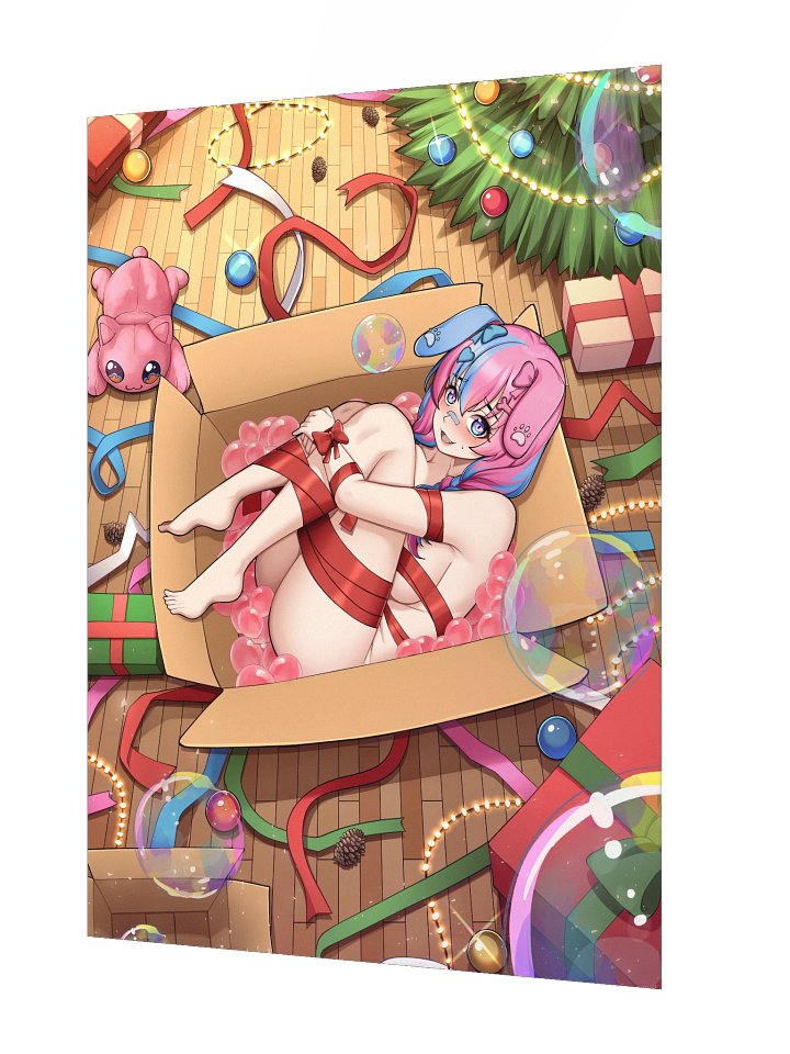 MooMoo Christmas Present Poster (Ribbon) product image (2)