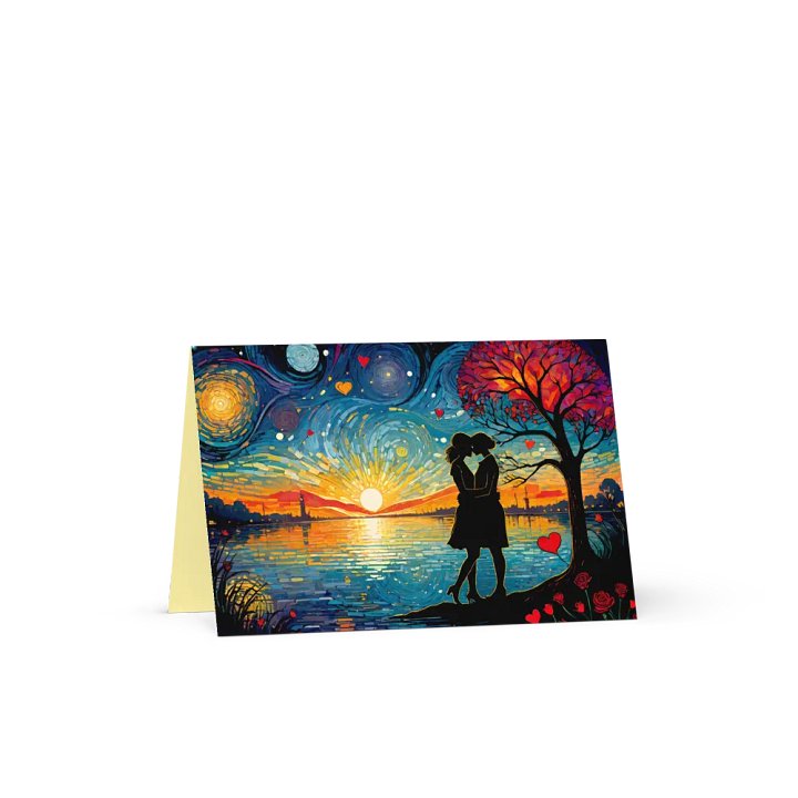 Lesbe Valentines, Sunset Love Card product image (4)