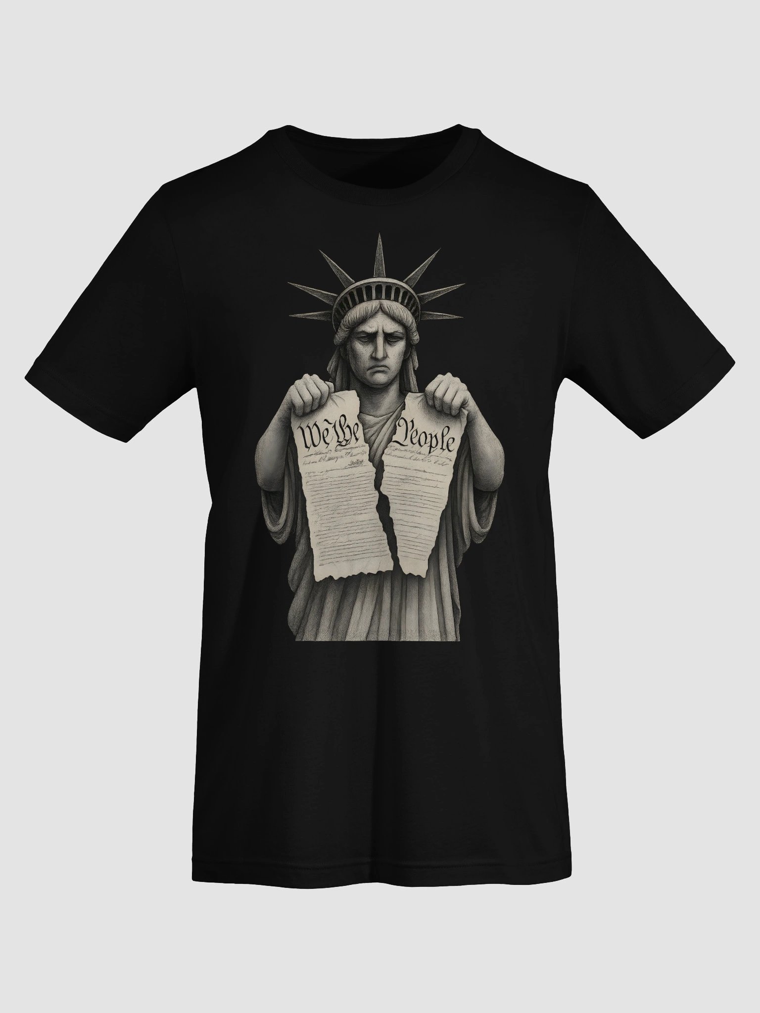 Statue of Liberty Tearing Constitution T-shirt product image (7)