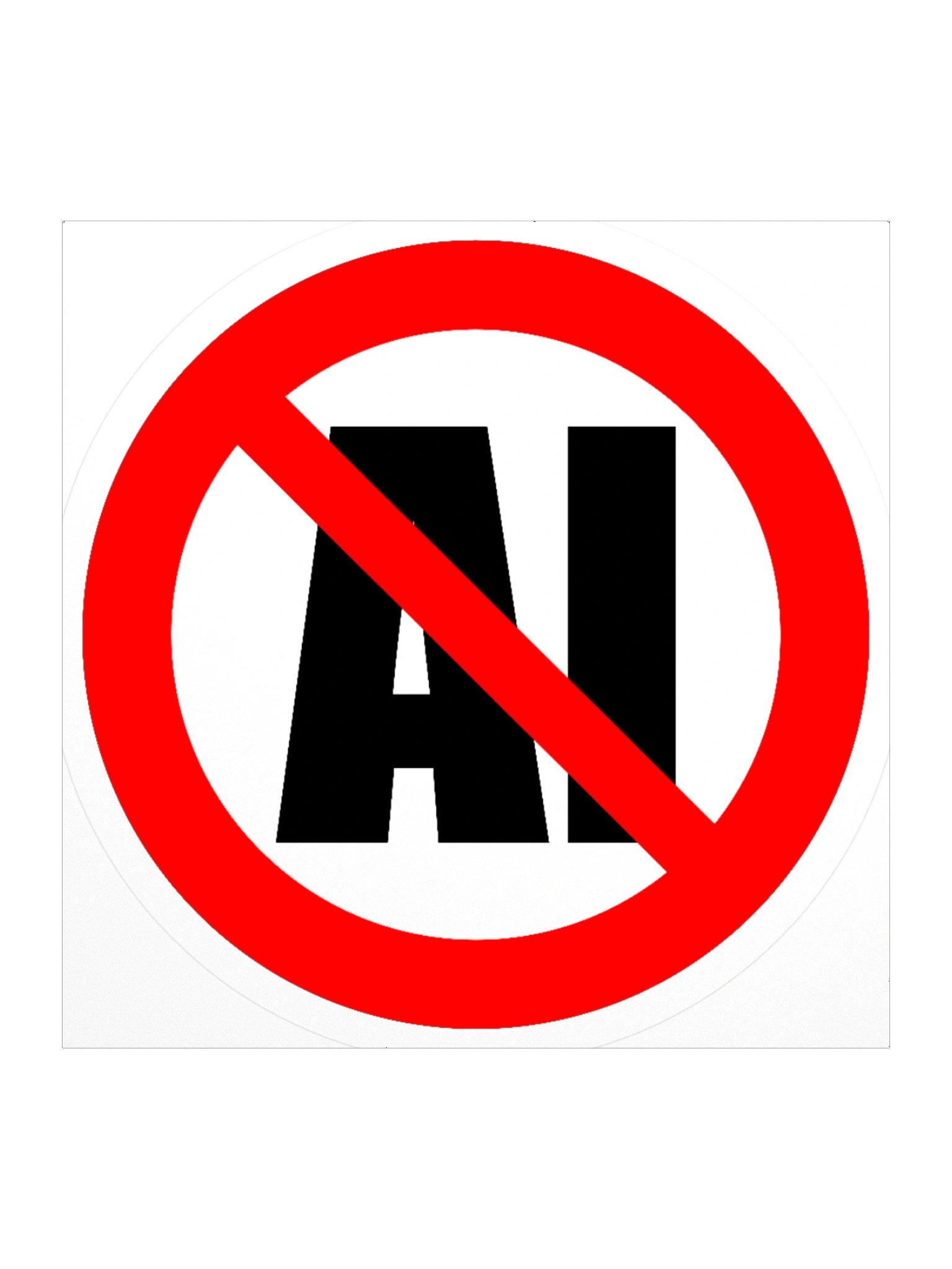 No AI sticker product image (2)