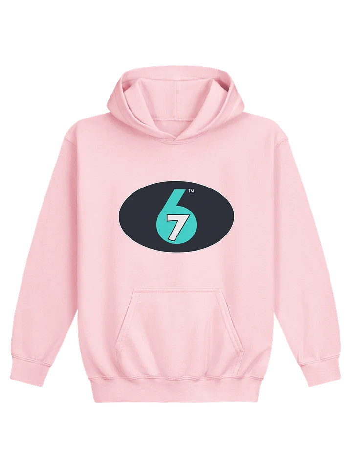 Kids Pull-over Hoodie - Light Pink, Logo on Front product image (1)