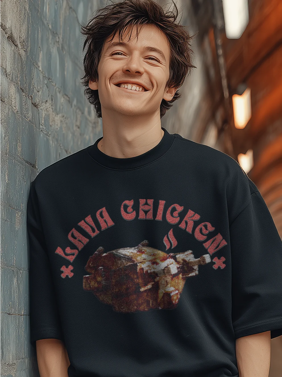 Steve Lava Chicken Shirt Funny Minecraft Tee product image (2)