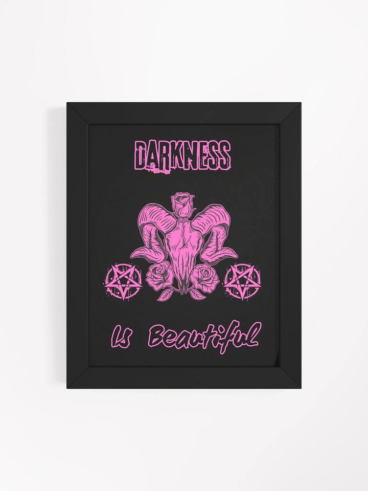 Darkness is Beautiful Framed Art product image (1)