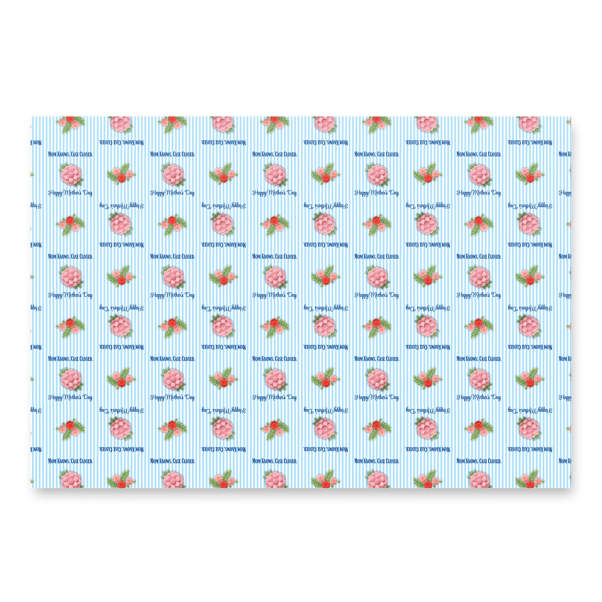 True Crime Mom Floral Gift Wrap Set product image (8)