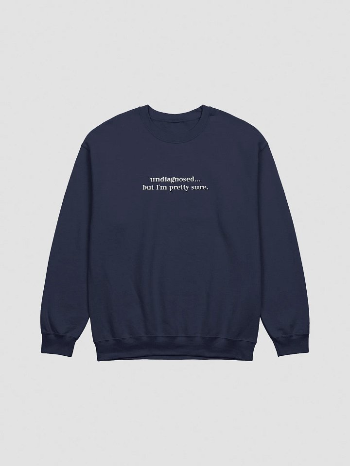 "undiagnosed... but" - Campy Crewneck (Embroidered) product image (2)
