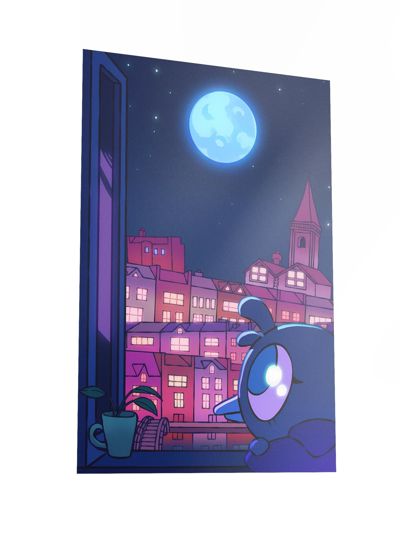 Bird Moonlight City Poster product image (2)