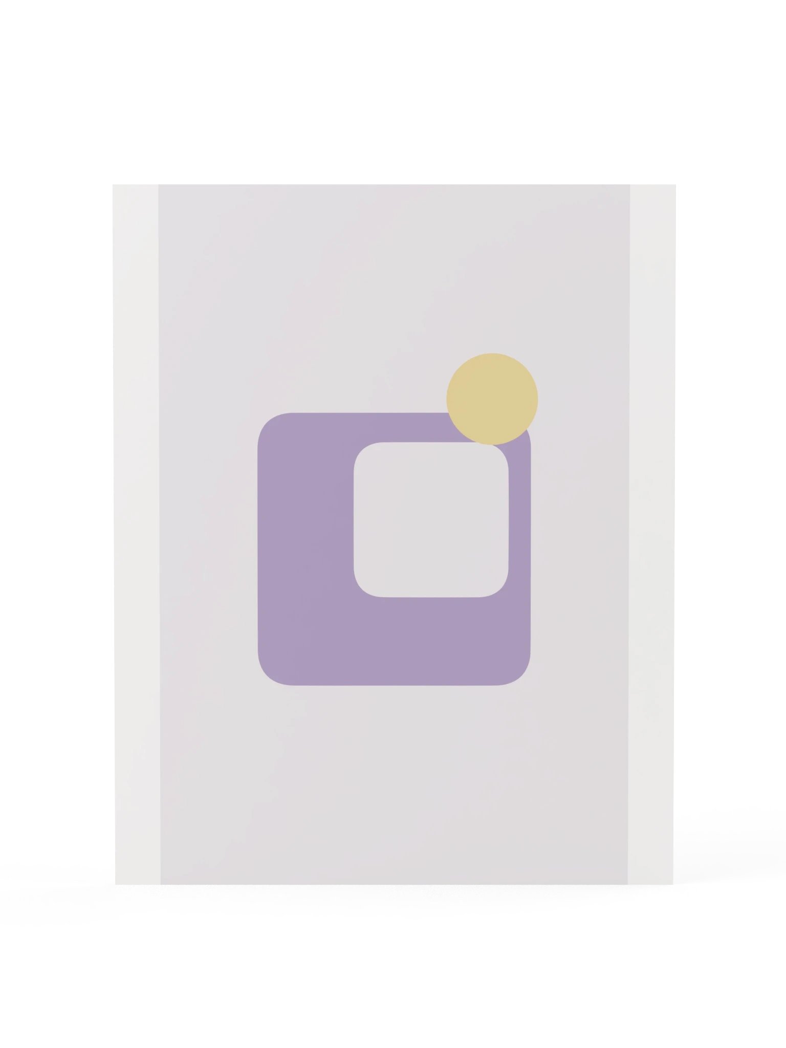 Lilac Mid Century Shape Print | Pastel Bathroom Wall Art product image (3)