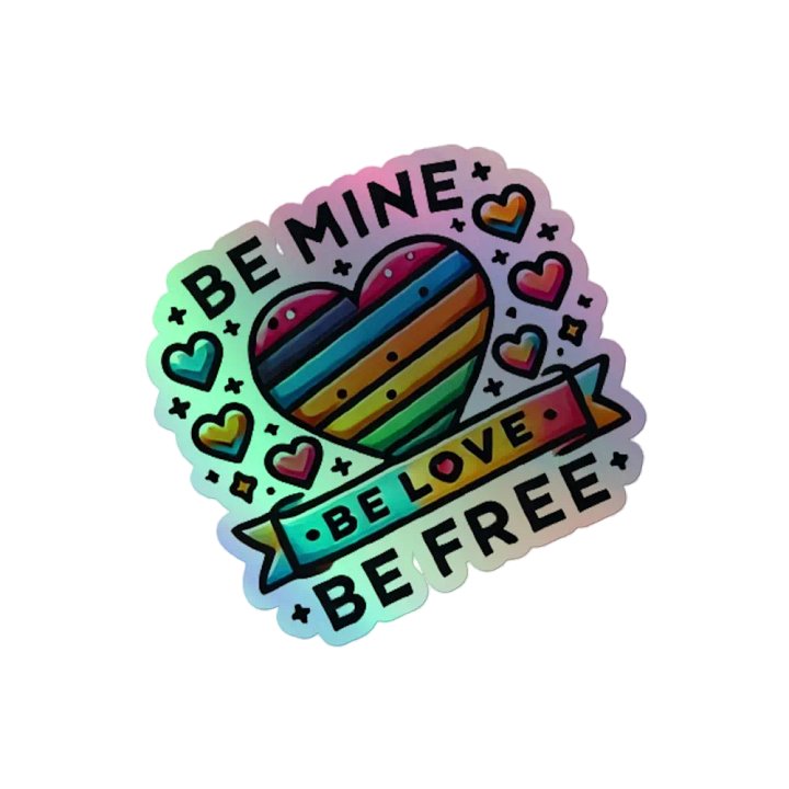 Rainbow Love Holographic Sticker Set product image (2)