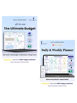 The Ultimate Budget + Daily & Weekly Planner (10% off)