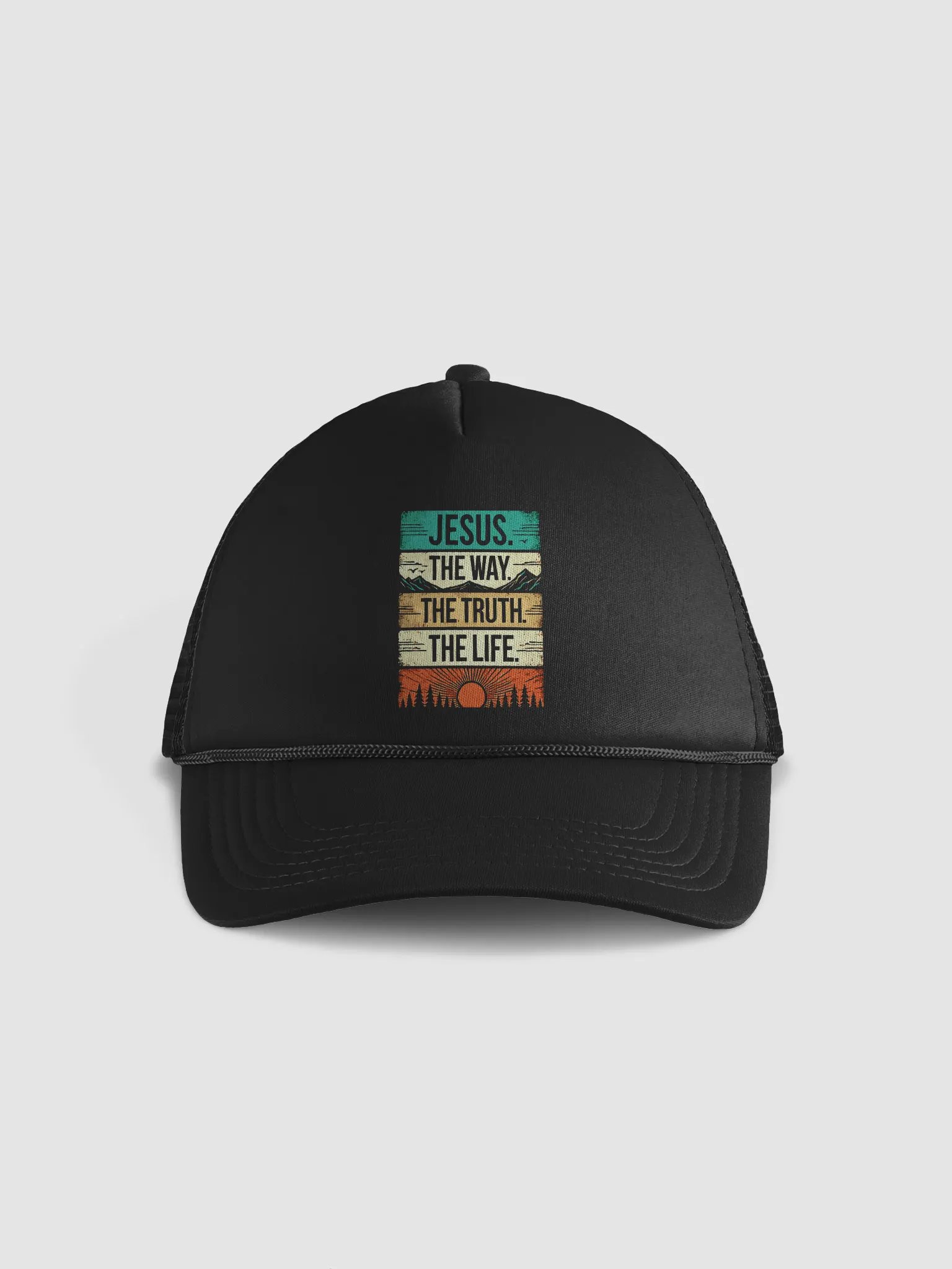 Jesus - The Way The Truth The Life Foam Trucker Hat product image (2)