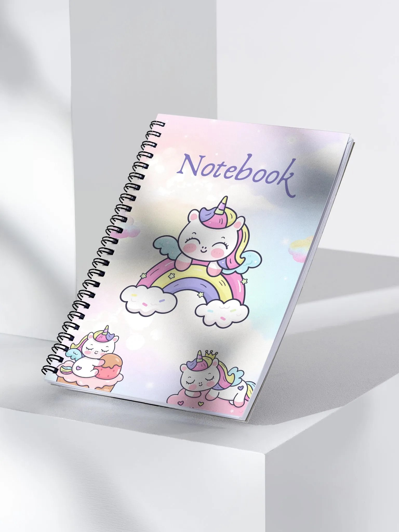Whimsical Unicorn Spiral Notebook product image (3)