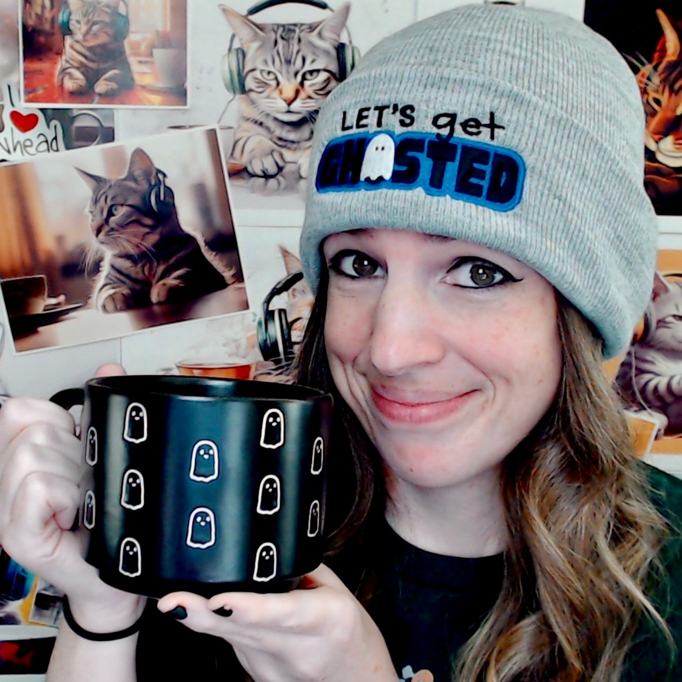 “Let’s Get Ghosted” Embroidered Beanie product image (2)