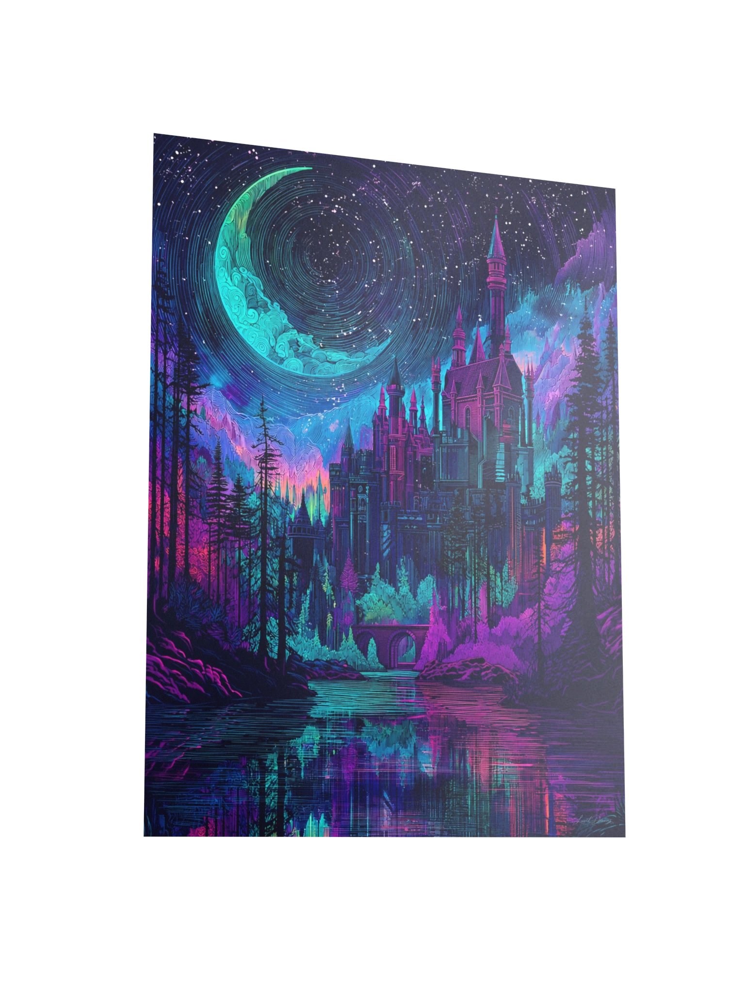 Crescent Castle Art Print — Turquoise Crescent Castle product image (7)