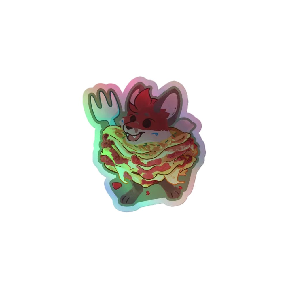 Lasagna ScFox Sticker Holo product image (1)