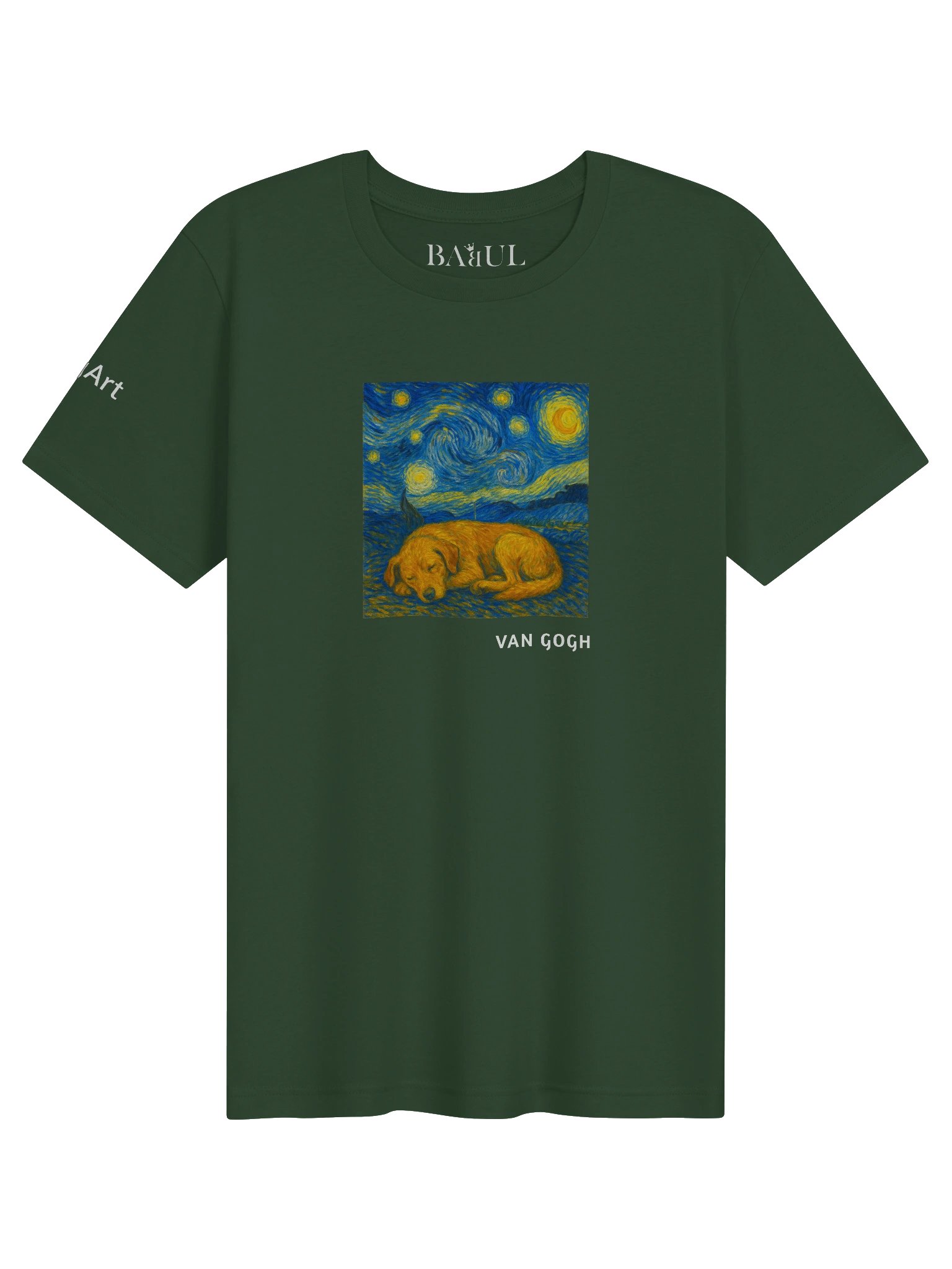DOGART Unisex Jersey Dog T-Shirt - VAN GOGH - Iconic Painting Reimagined with Dogs product image (1)