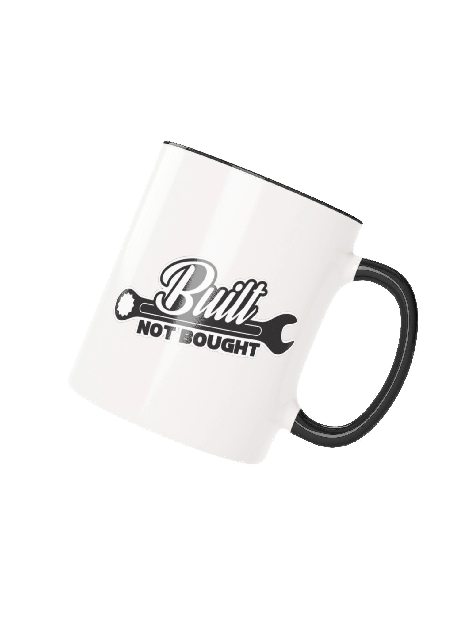 Ceramic Mug with Color Inside | Built Not Bought Mug | Mechanic Coffee Mug | Car Enthusiast Gift | Garage Life Cup product image (2)